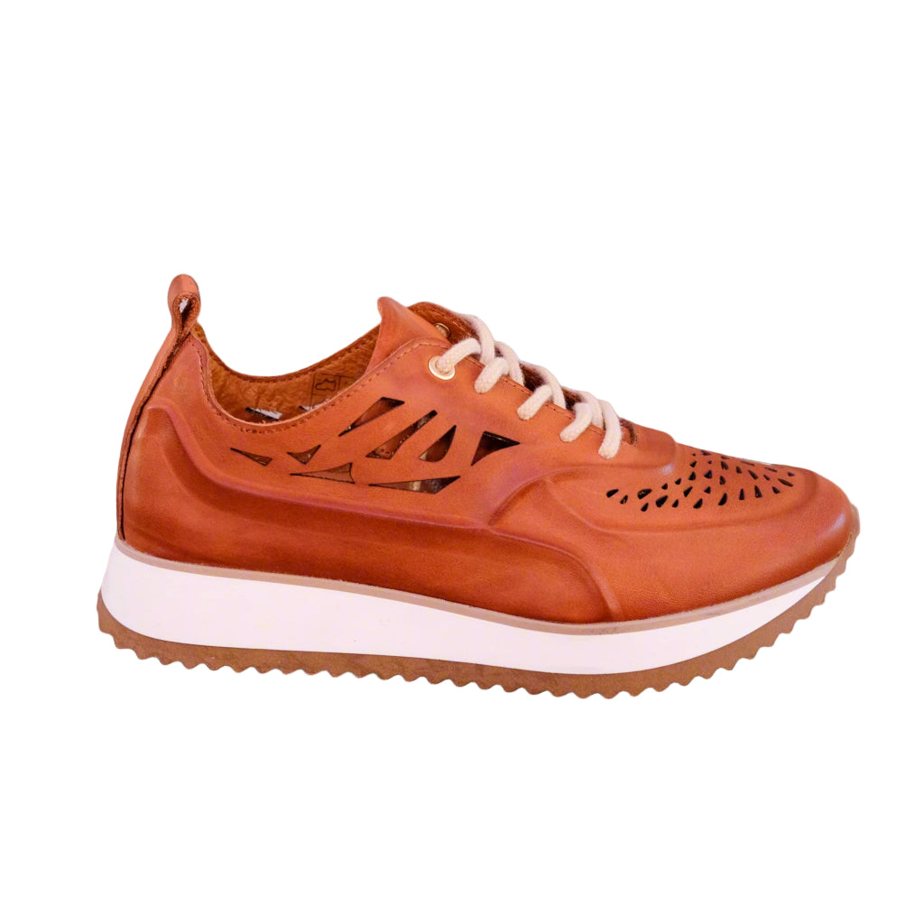 Via Nova - Ezra - Women’s Leather Laser Cut Sneaker