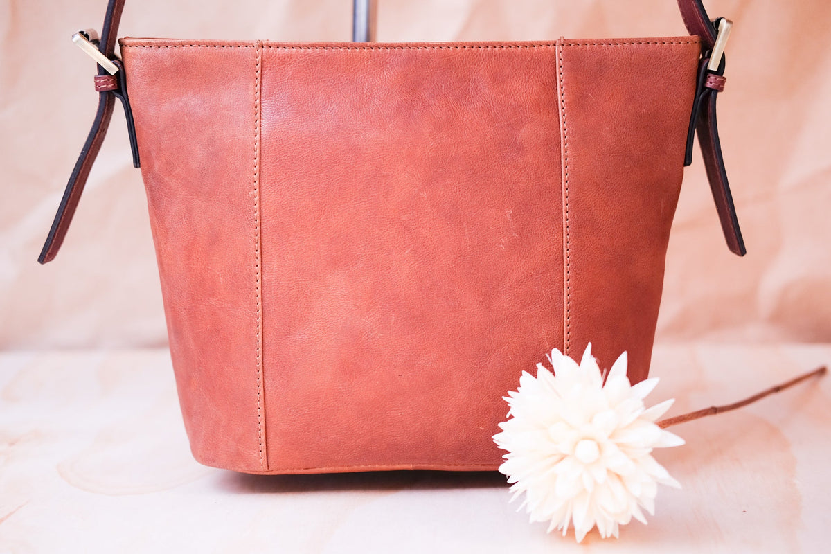 Lake Leather - Ida- Women's Contrast Leather Elegant Shoulder Bag