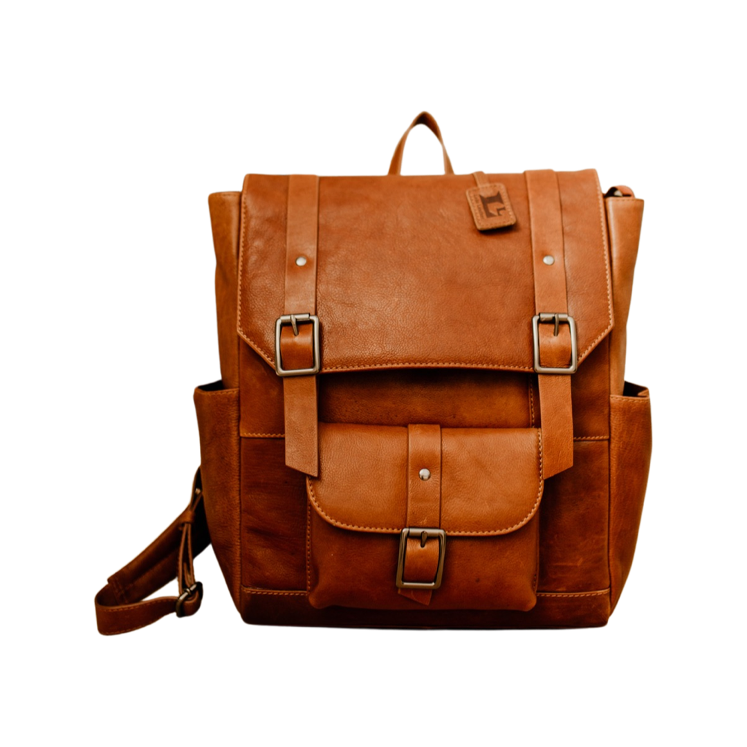 Lake Leather - Plenty - Unisex Large Leather Backpack