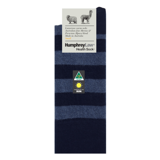 Humphrey Law - 03C - Unisex Alpaca & Merino Stripe Socks