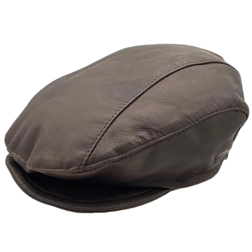 Jacaru - Flat Cap - Men's Kangaroo Leather Drivers Cap
