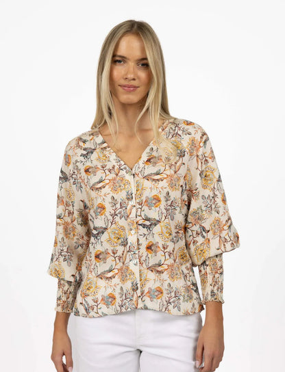 Humidity - Frances - Women’s Kaffir Linen/Tencel Blouse