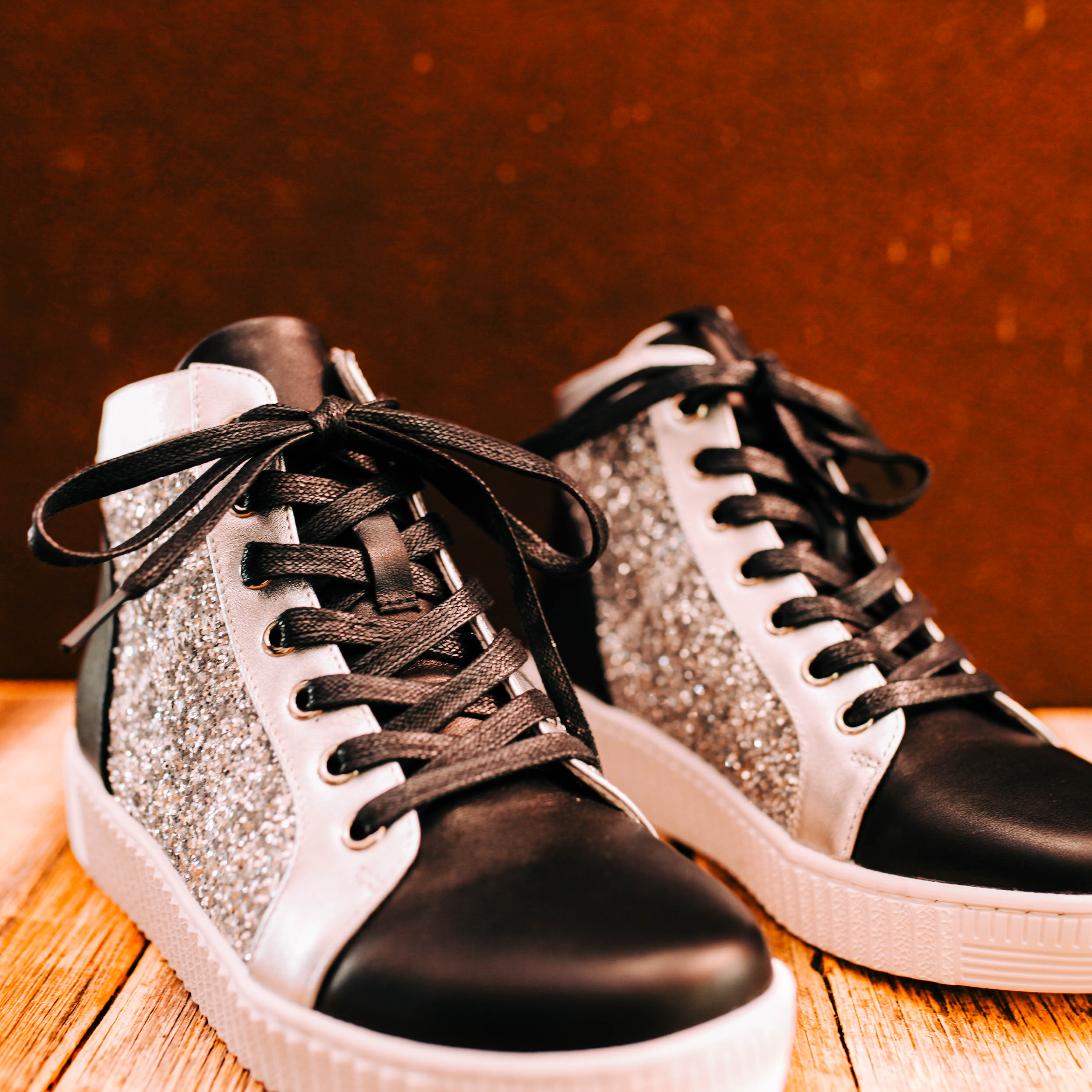 Hinako - Portia - Women's High Top Sparkle Sneaker