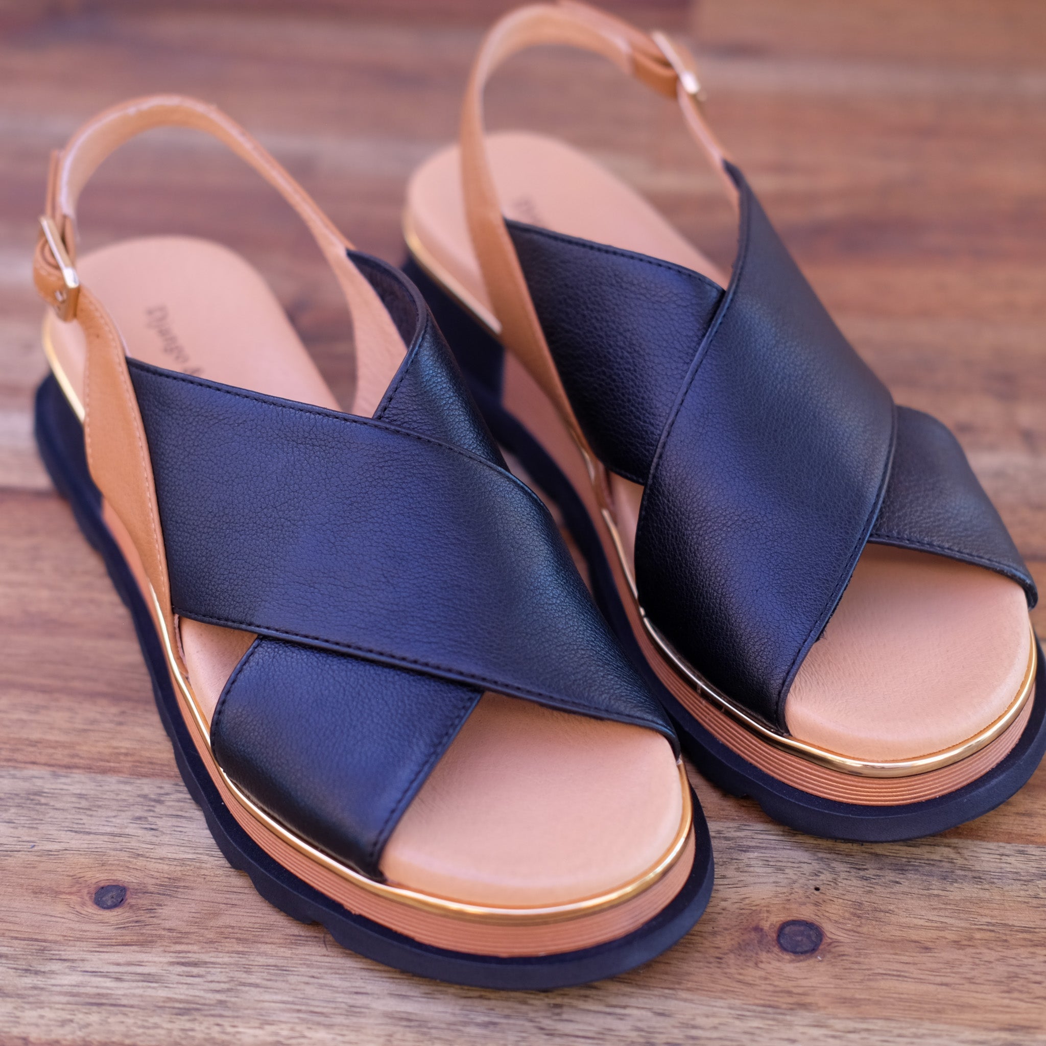 Django & Juliette - Crissys - Women’s Chunky Two-Tone Sandal