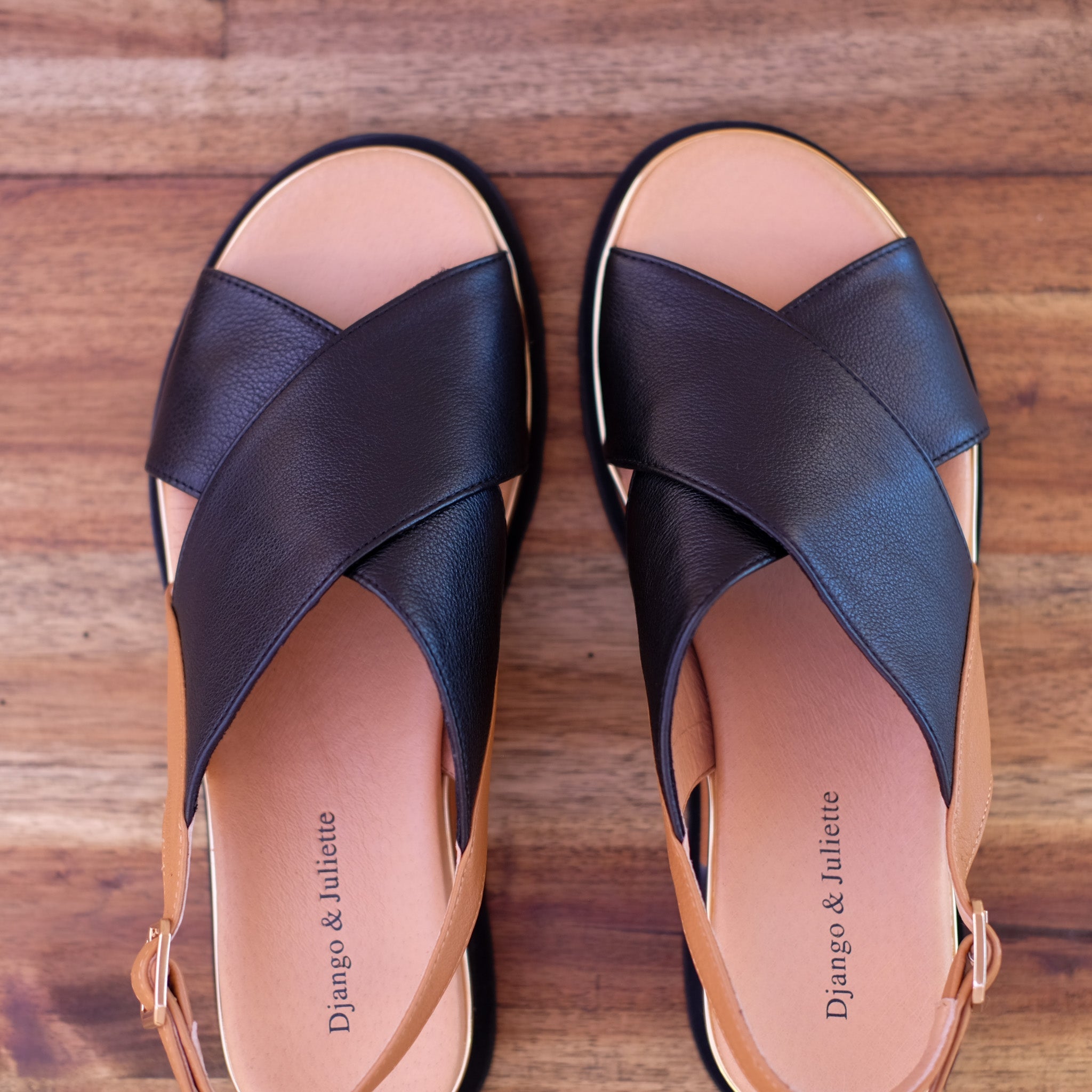 Django & Juliette - Crissys - Women’s Chunky Two-Tone Sandal