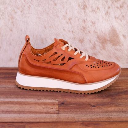 Via Nova - Ezra - Women’s Leather Laser Cut Sneaker