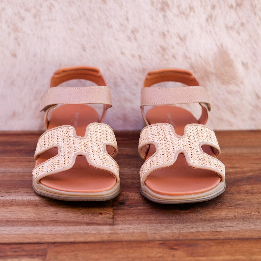 Bay Lane - Torquay - Women’s Raffia & Leather Sandal