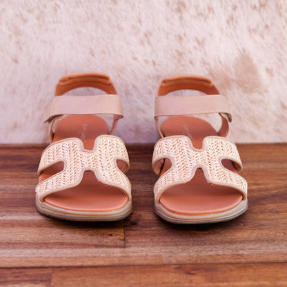 Bay Lane - Torquay - Women’s Raffia & Leather Sandal