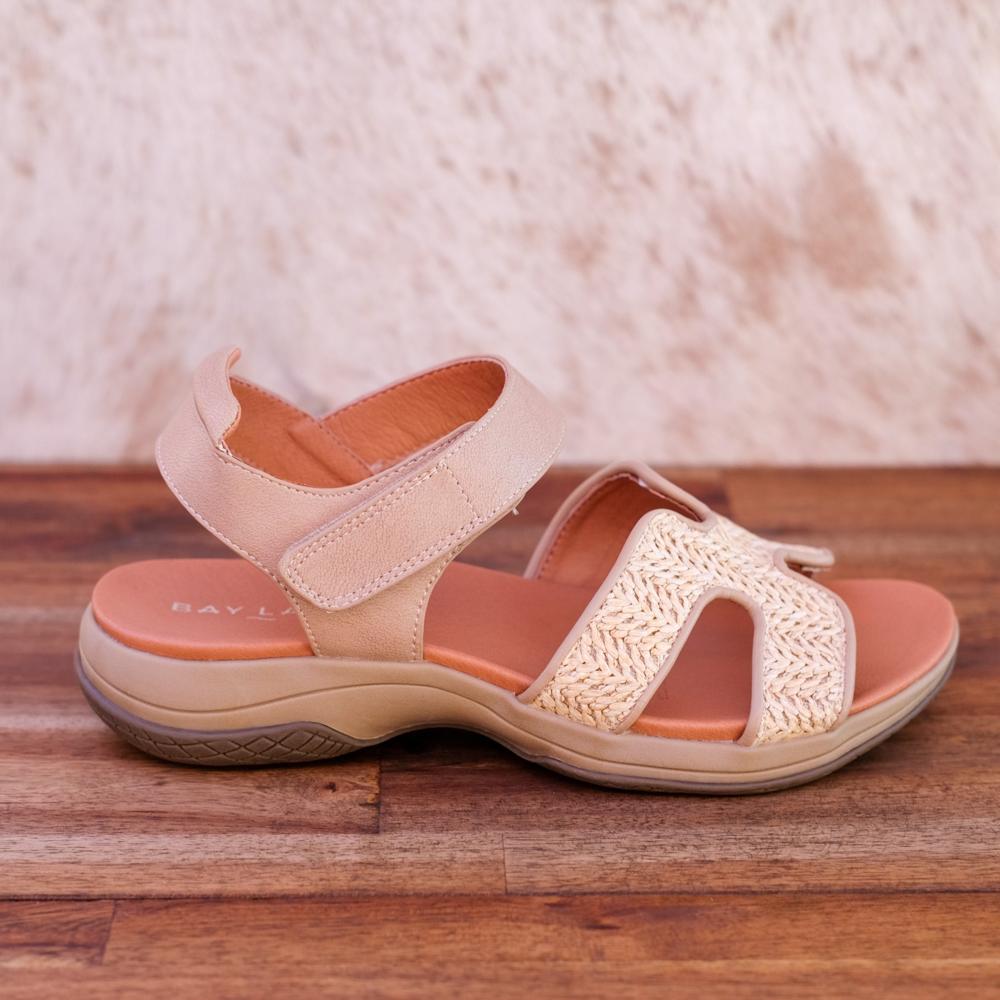 Bay Lane - Torquay - Women’s Raffia & Leather Sandal