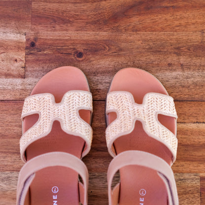 Bay Lane - Torquay - Women’s Raffia & Leather Sandal
