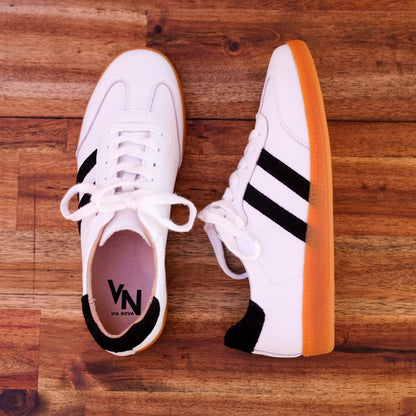 Via Nova - Faith - Women's Leather and Suede Sneaker