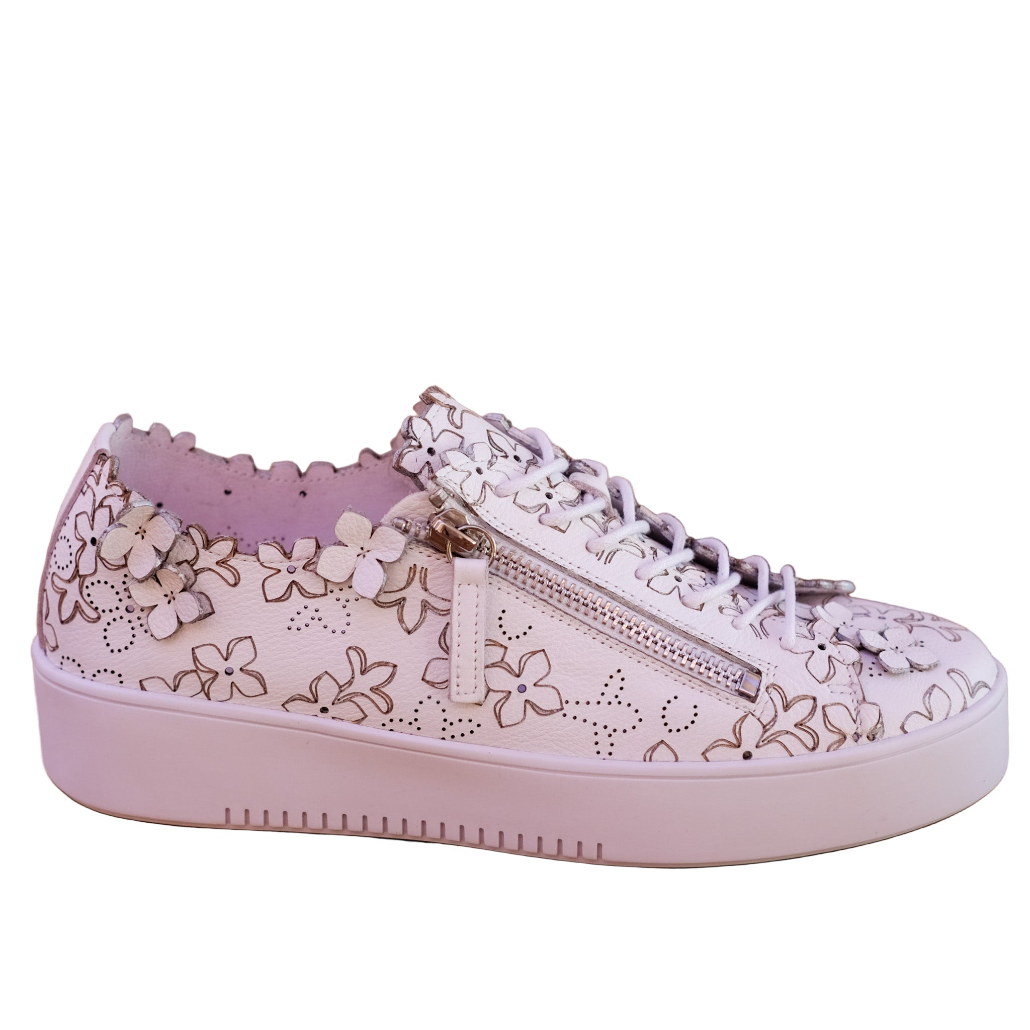 Django & Juliette - Leere - Women’s Appliqué Leather Sneaker