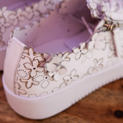 Django & Juliette - Leere - Women’s Appliqué Leather Sneaker
