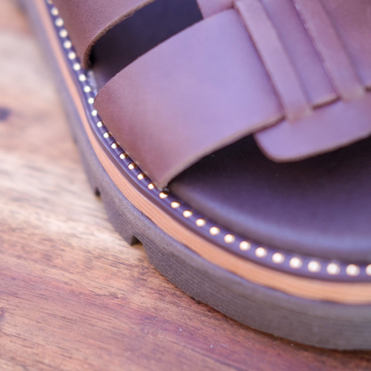 Django and Juliette - Sloanes - Women’s Choc Leather Platform Sandal