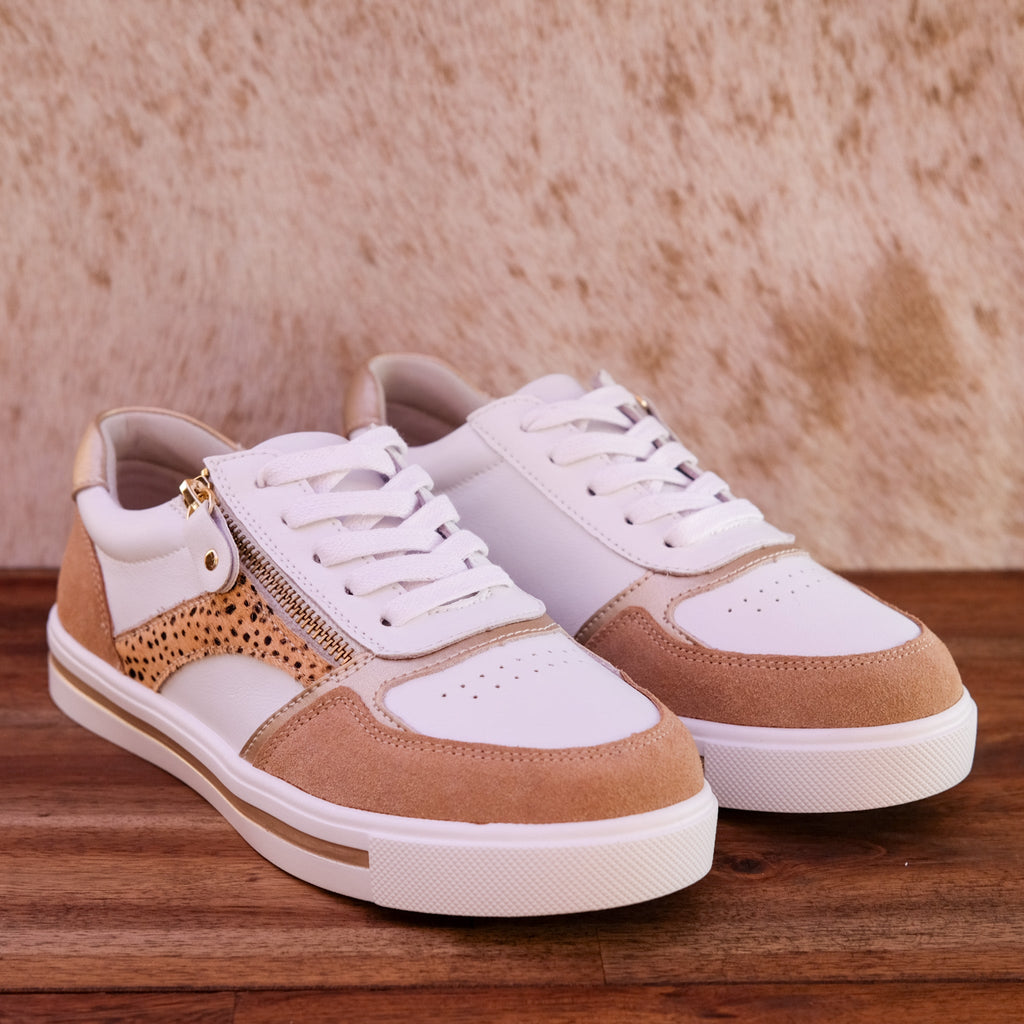 Bay Lane - Noosa - Women’s Leather and Suede Sneaker
