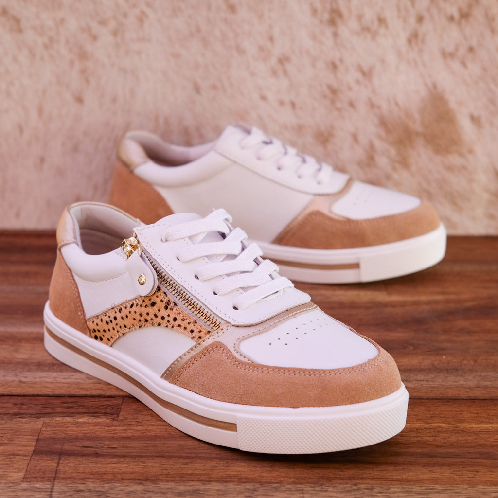 Bay Lane - Noosa - Women’s Leather and Suede Sneaker