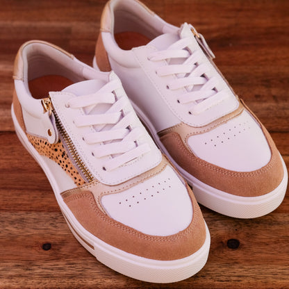 Bay Lane - Noosa - Women’s Leather and Suede Sneaker