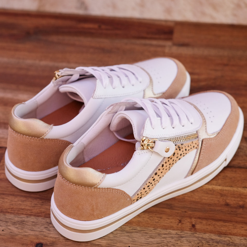 Bay Lane - Noosa - Women’s Leather and Suede Sneaker