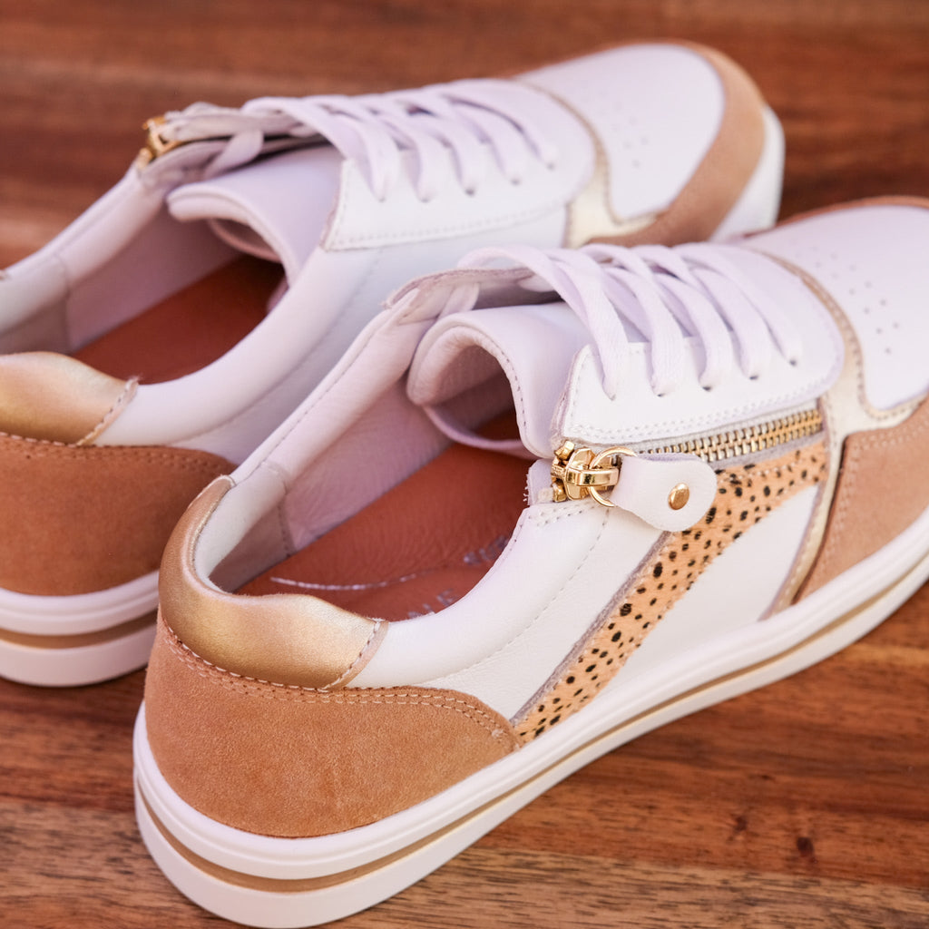 Bay Lane - Noosa - Women’s Leather and Suede Sneaker