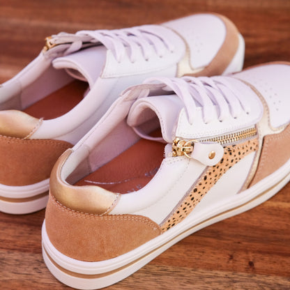 Bay Lane - Noosa - Women’s Leather and Suede Sneaker