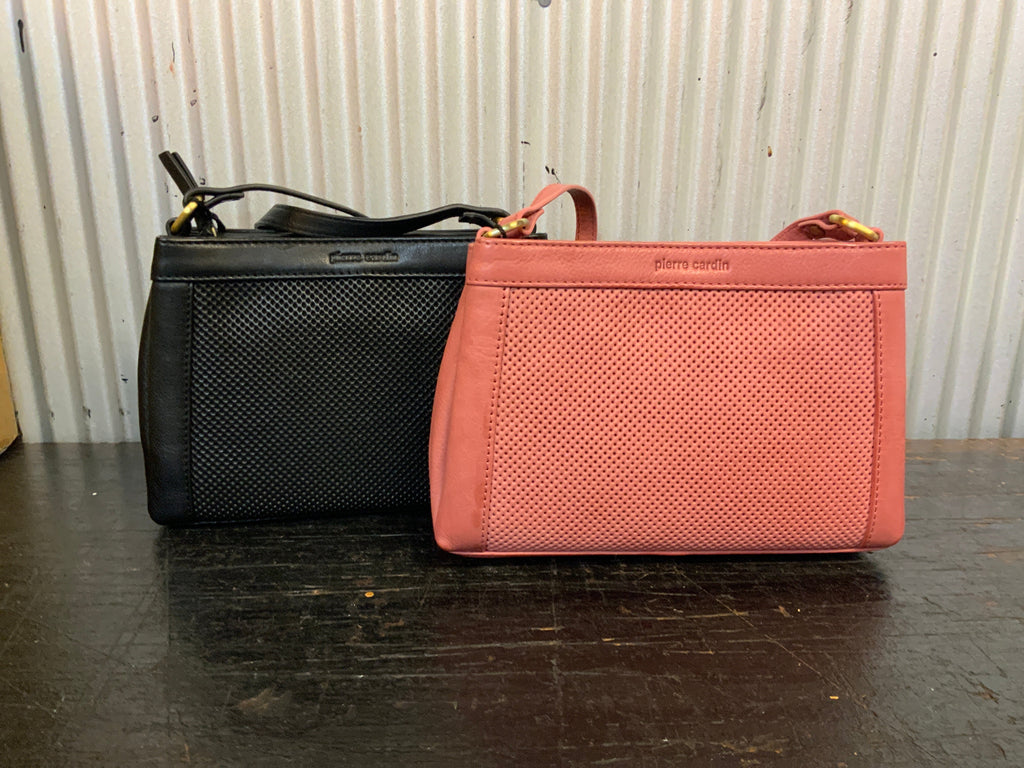 Pierre Cardin - PC 3803 - Women’s Perforated Leather Crossbody Bag