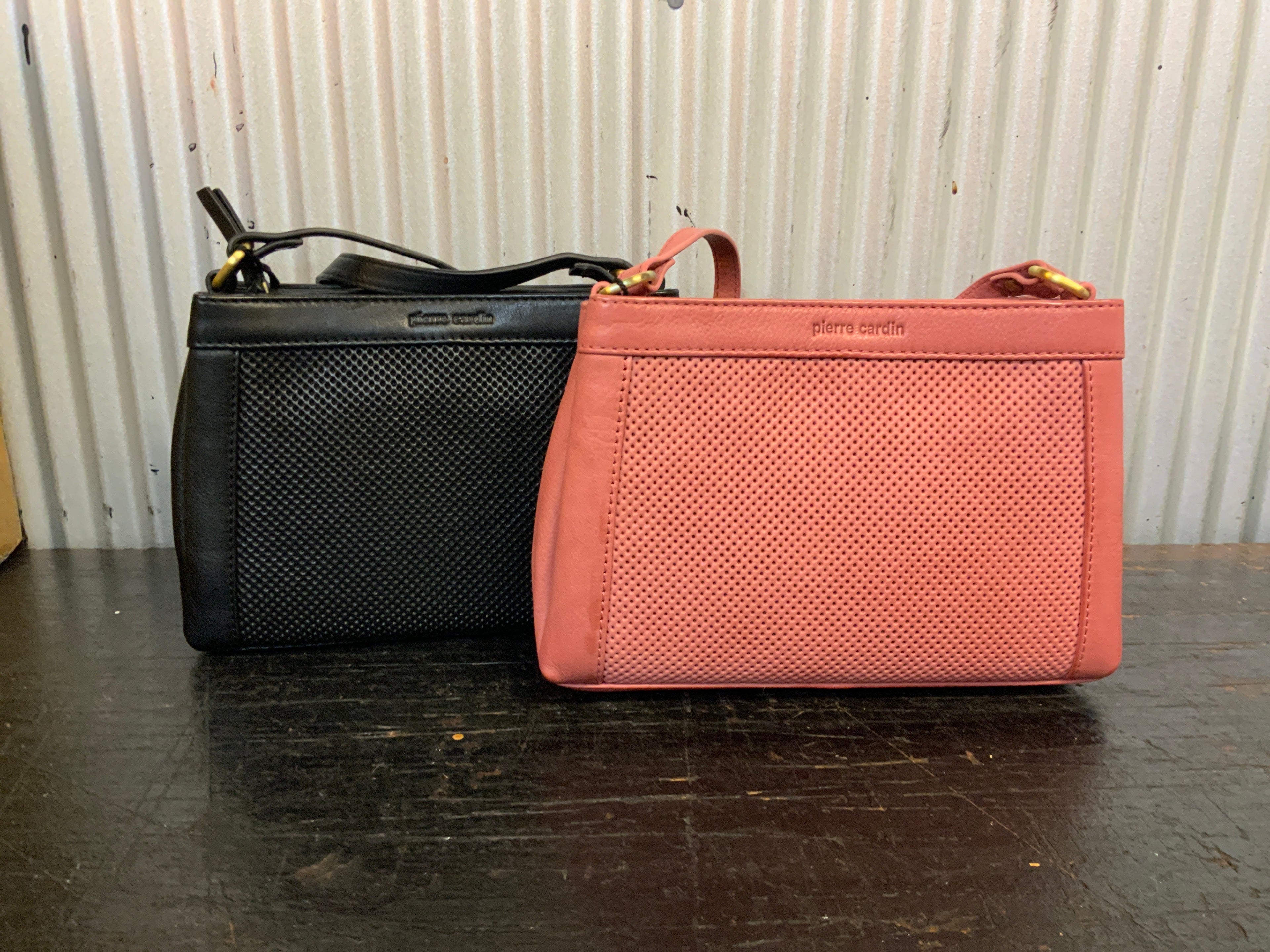 Pierre Cardin - PC 3803 - Women’s Perforated Leather Crossbody Bag