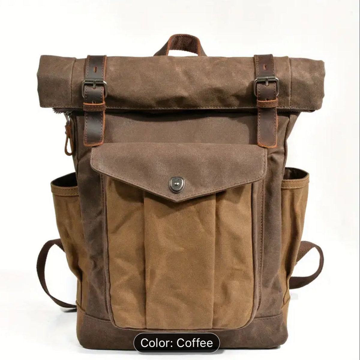 Lake Leather - Waxed Canvas - Unisex Oily Straps Backpack