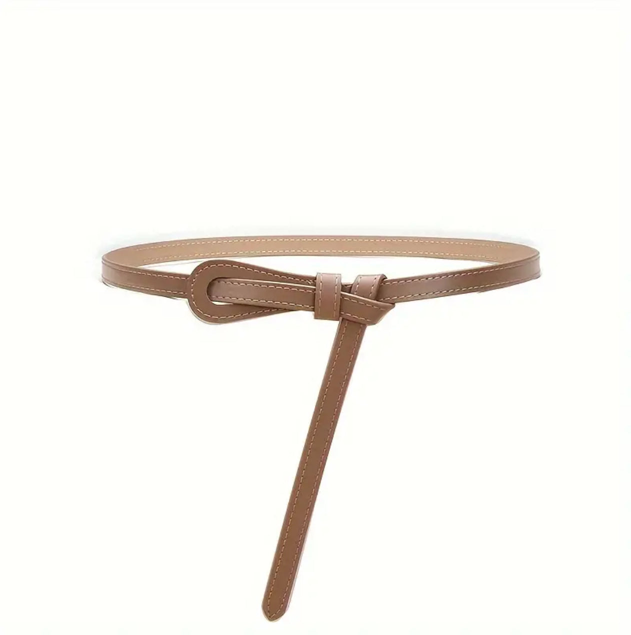 Lake Leather - Slim Knot - Women's Leather Slim Knotted Belt