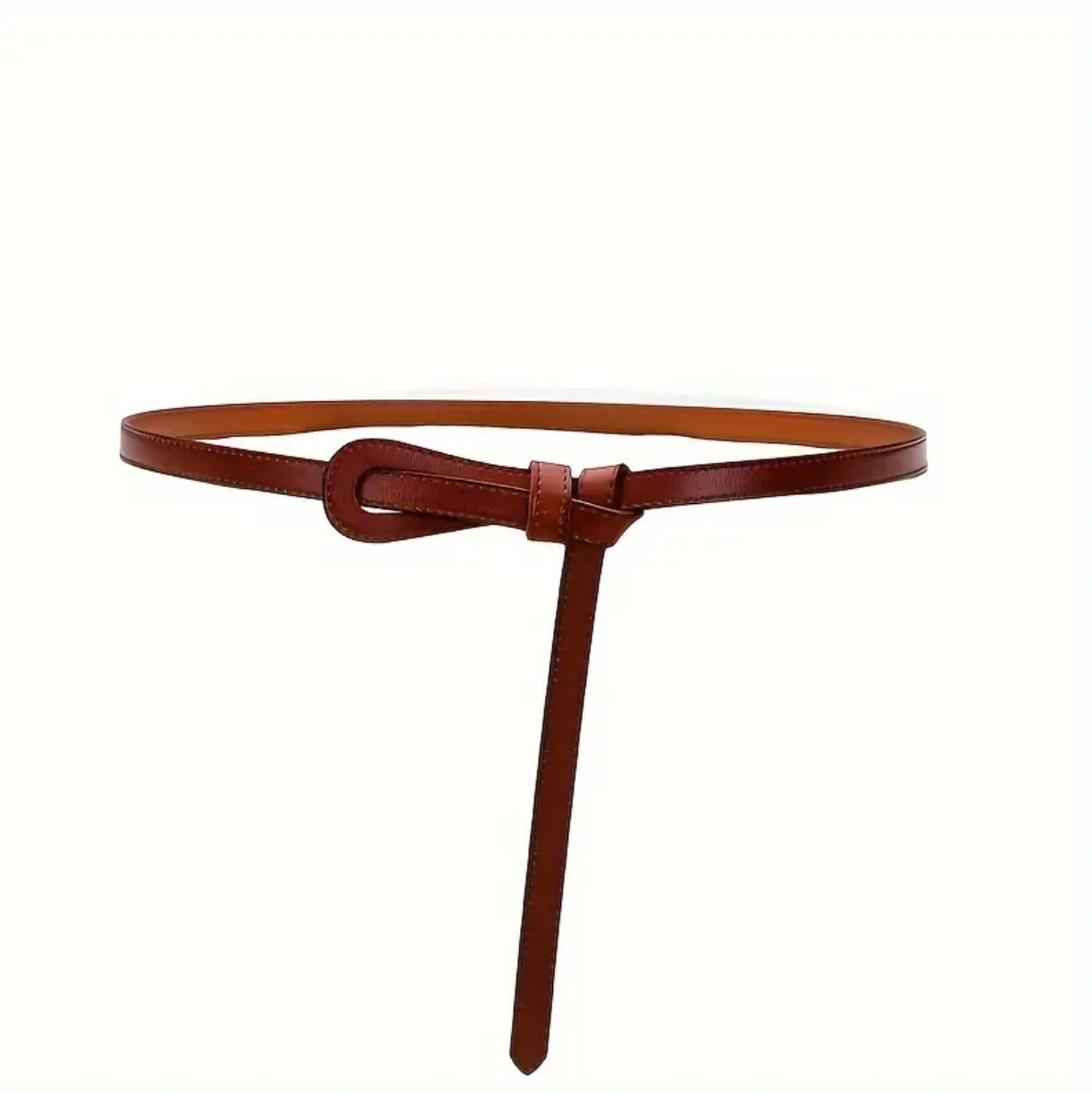 Lake Leather - Slim Knot - Women's Leather Slim Knotted Belt