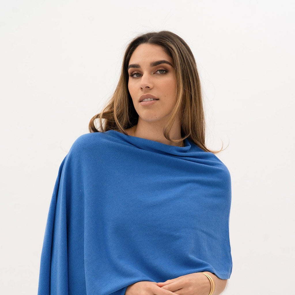 Humidity - Sunset Shawl - Women's Cotton & Cashmere Poncho