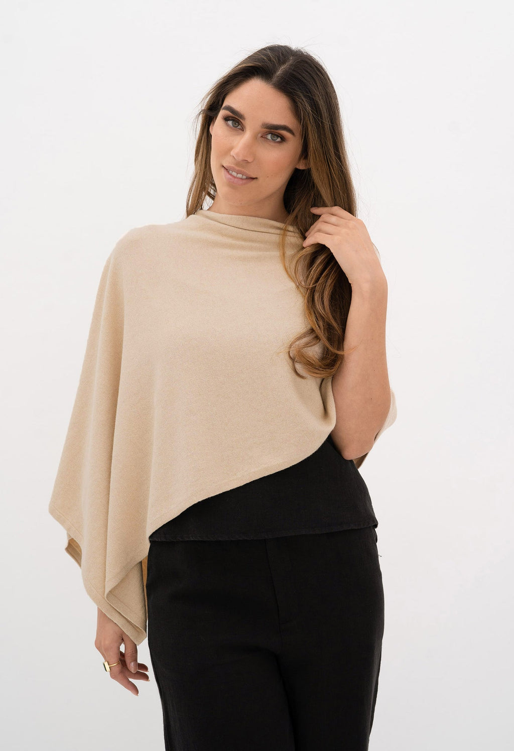 Humidity - Sunset Shawl - Women's Cotton & Cashmere Poncho
