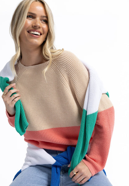Humidity - Rikki - Women's Two Tone Knit Jumper