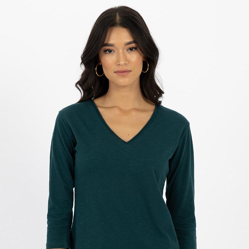 Humidity - Stella - Women's 100% Cotton V-Neck Tee