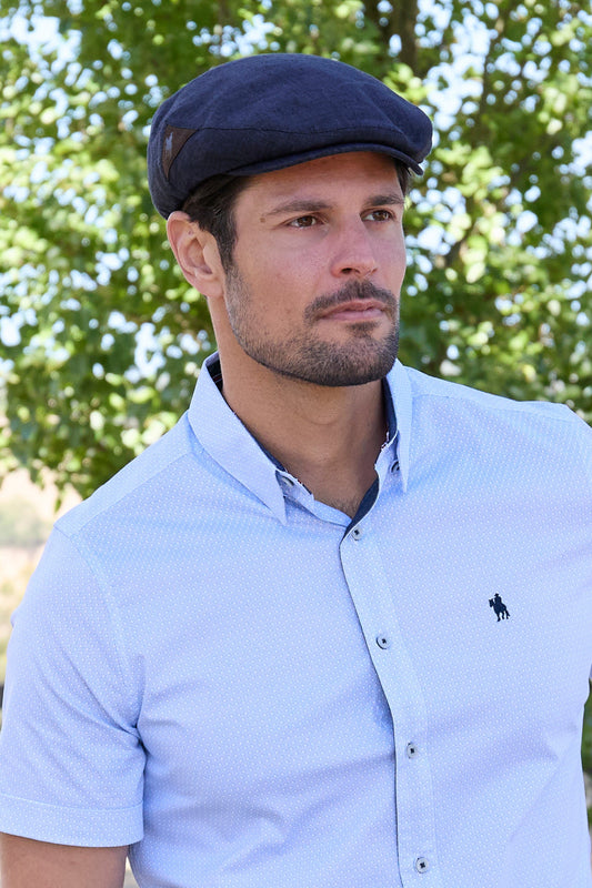 Thomas Cook - Nathan - Men’s Linen Drivers Cap
