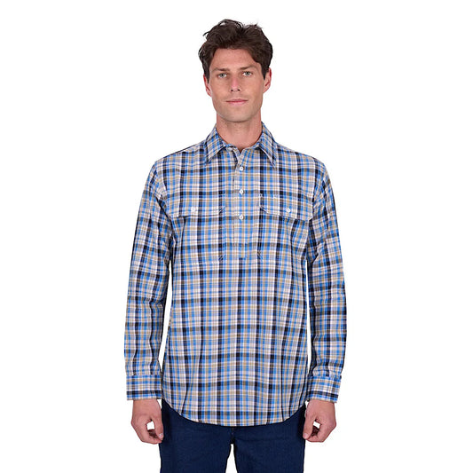 Thomas Cook - Gibson - Men’s Blue/Tan Shirt
