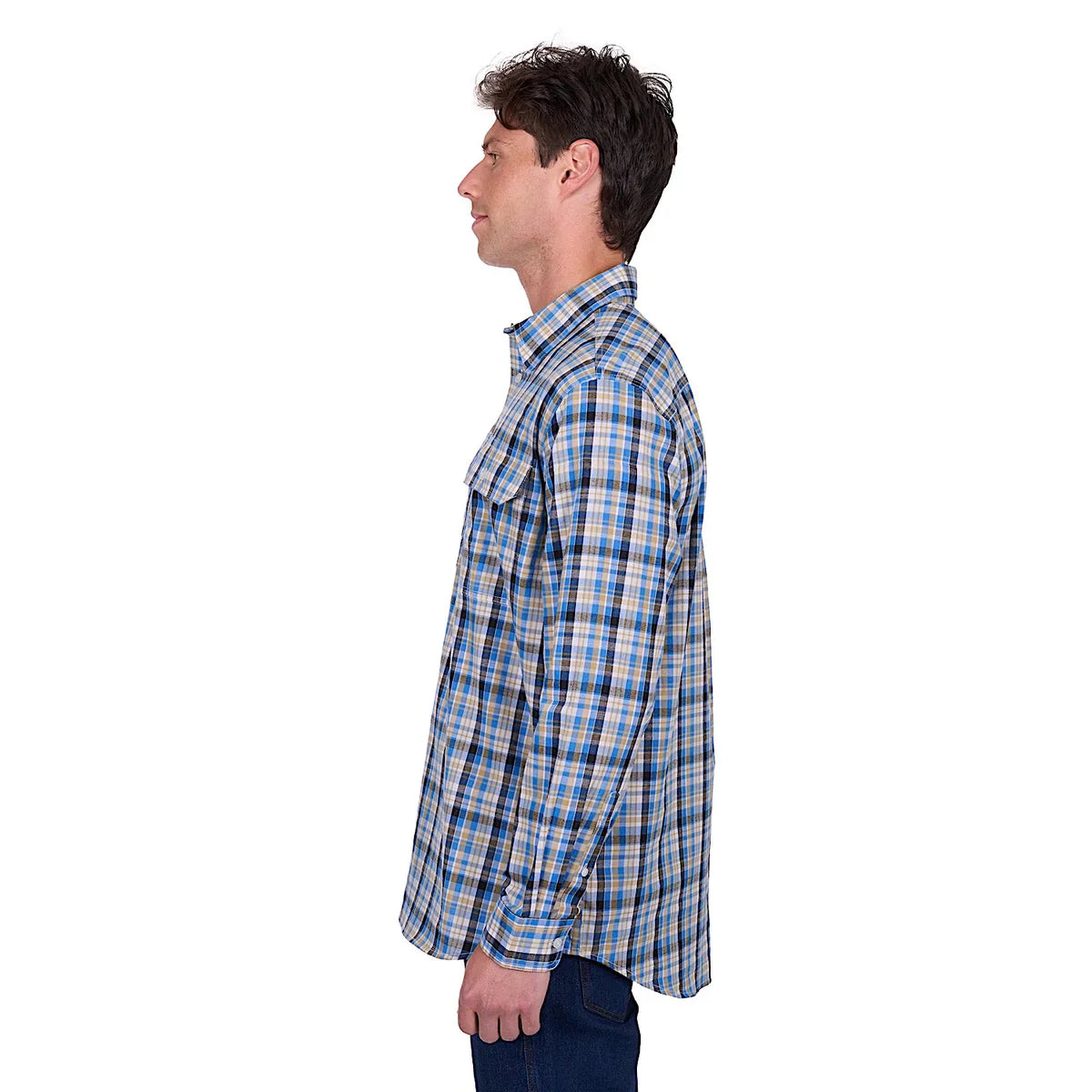 Thomas Cook - Gibson - Men’s Blue/Tan Shirt