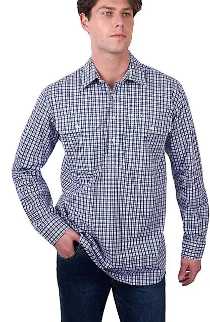 HardSlog - Coney - Men’s Long Sleeve Cotton Shirt