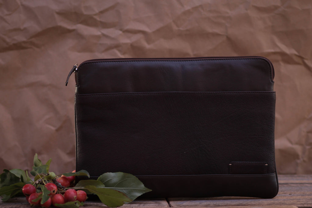 Lake Leather - Franklin - Unisex Leather Laptop Portfolio