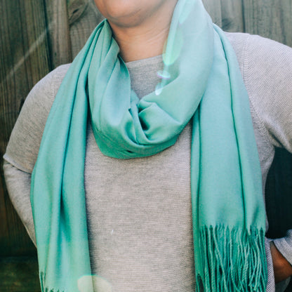 Giftzone - Fine Scarf - Women's Cashmere Blend Tasseled Scarf