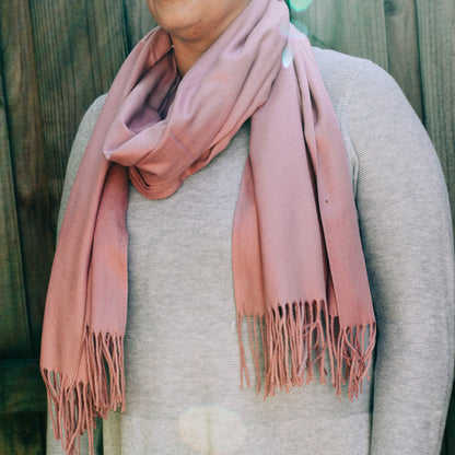 Giftzone - Fine Scarf - Women's Cashmere Blend Tasseled Scarf