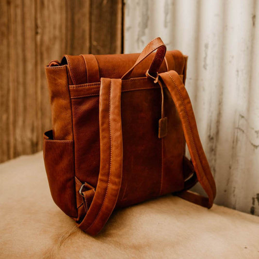 Lake Leather - Plenty - Unisex Large Leather Backpack