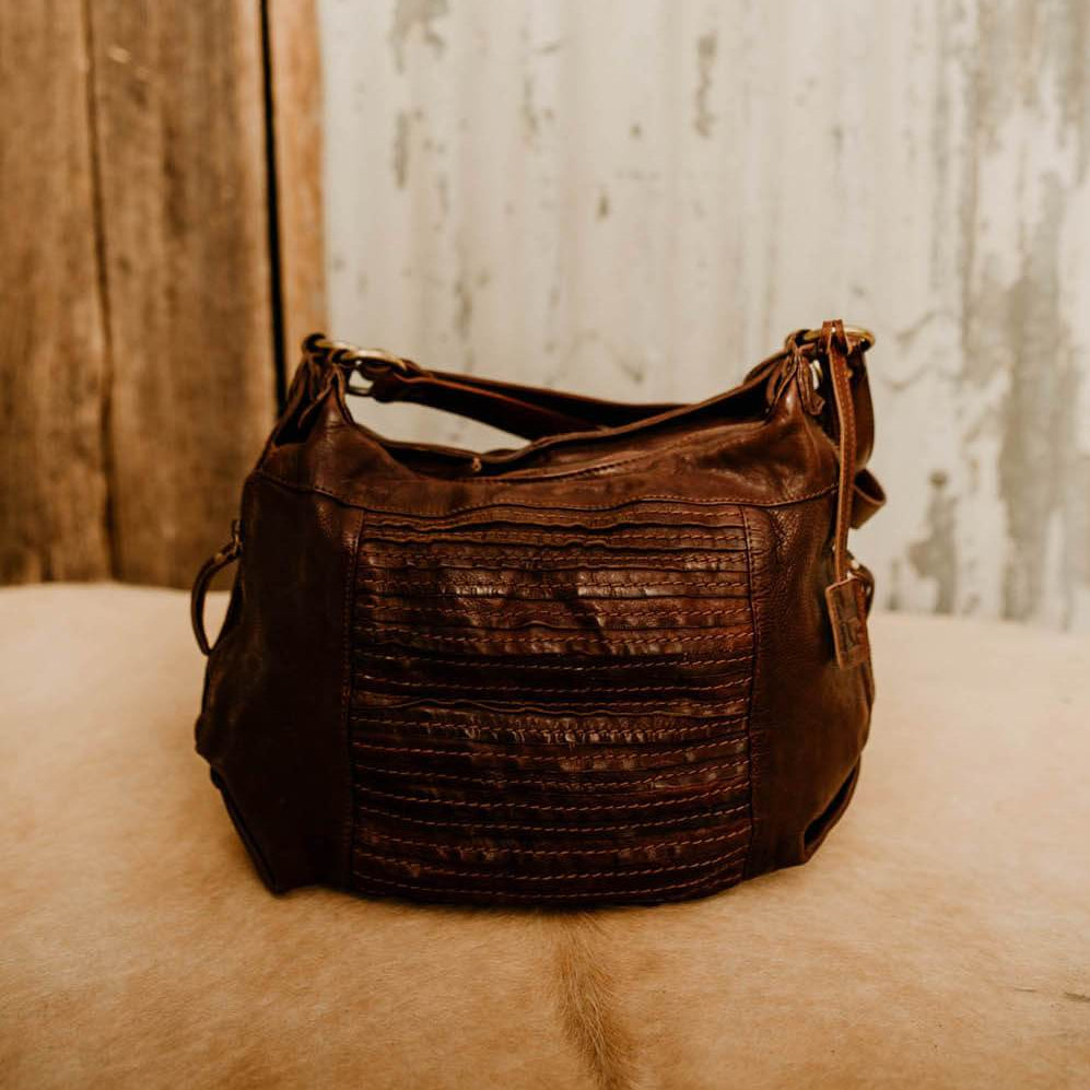 Lake Leather - Telita - Women’s Layered Leather Hobo Bag