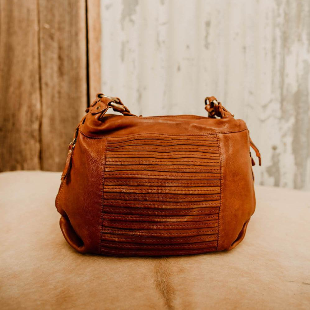 Lake Leather - Telita - Women’s Layered Leather Hobo Bag