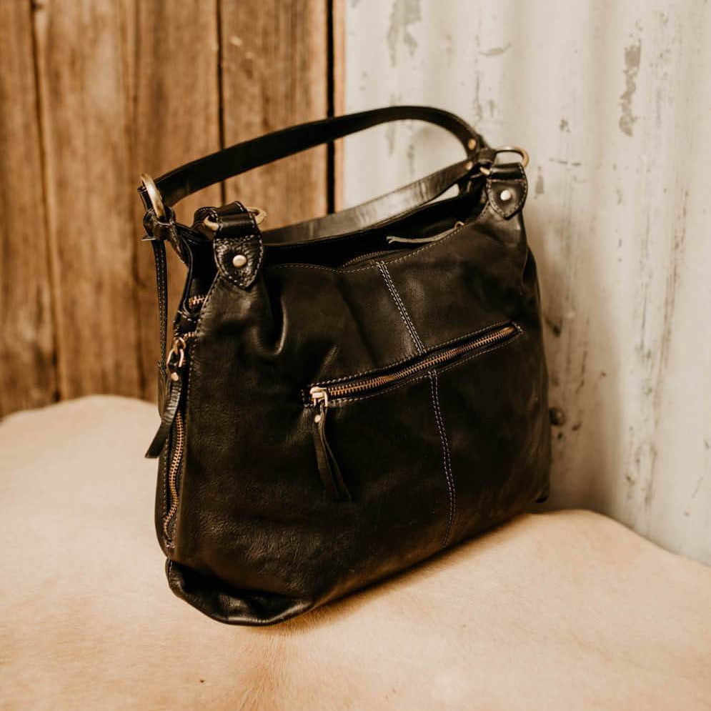 Lake Leather - Telita - Women’s Layered Leather Hobo Bag