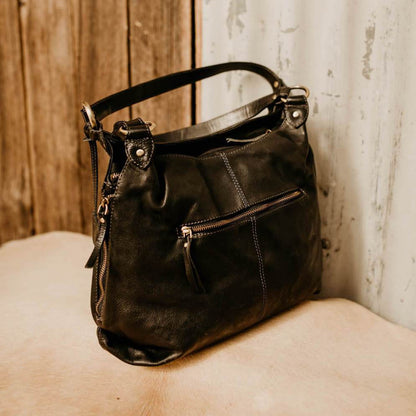 Lake Leather - Telita - Women’s Layered Leather Hobo Bag