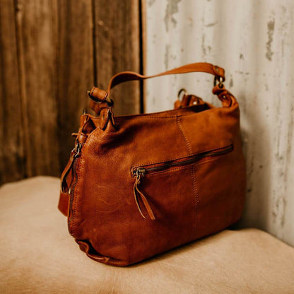 Lake Leather - Telita - Women’s Layered Leather Hobo Bag