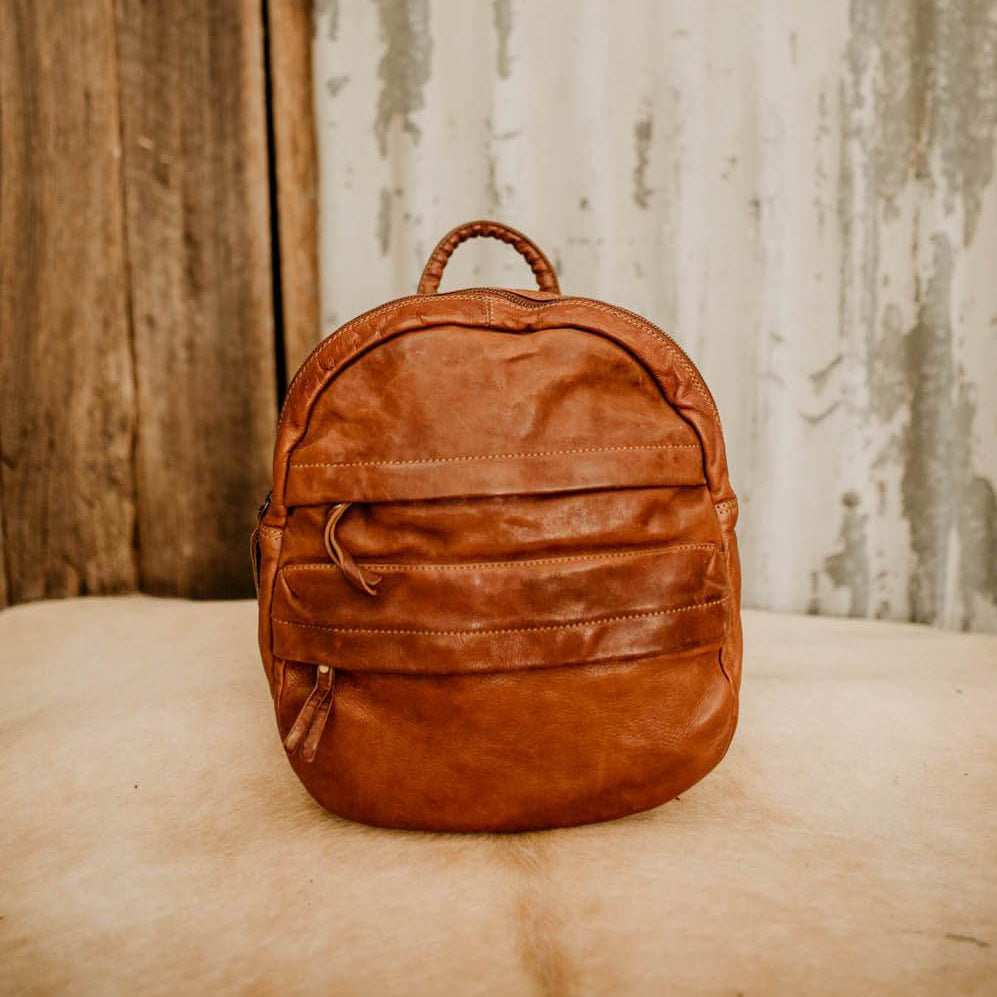 Lake Leather - Rossarden - Unisex Washed Calf Leather Backpack
