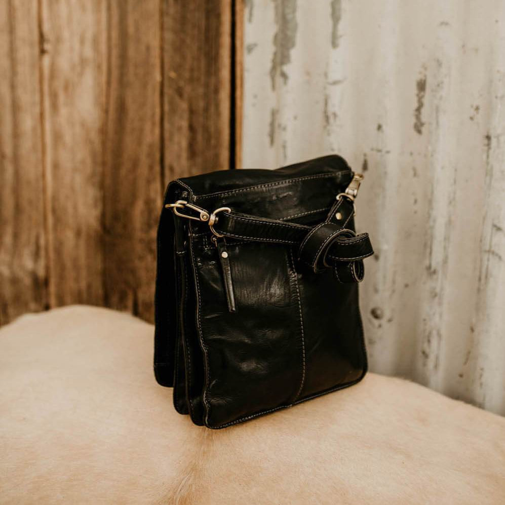 Lake Leather - Hamilton- Unisex Calf Leather Satchel Messenger Bag