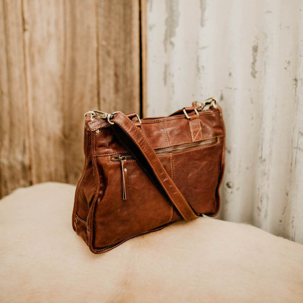 Lake Leather - Cranbrook - Unisex Small Calf Leather Briefcase Messenger