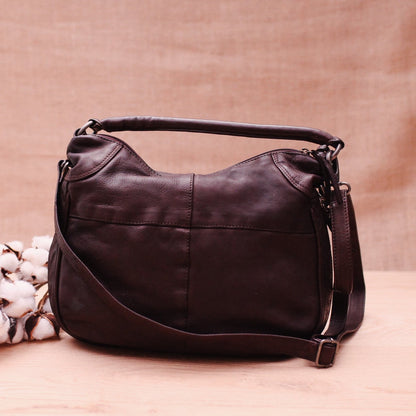 Lake Leather - Swansea - Women's Slouchy Leather Hobo Shoulder Bag